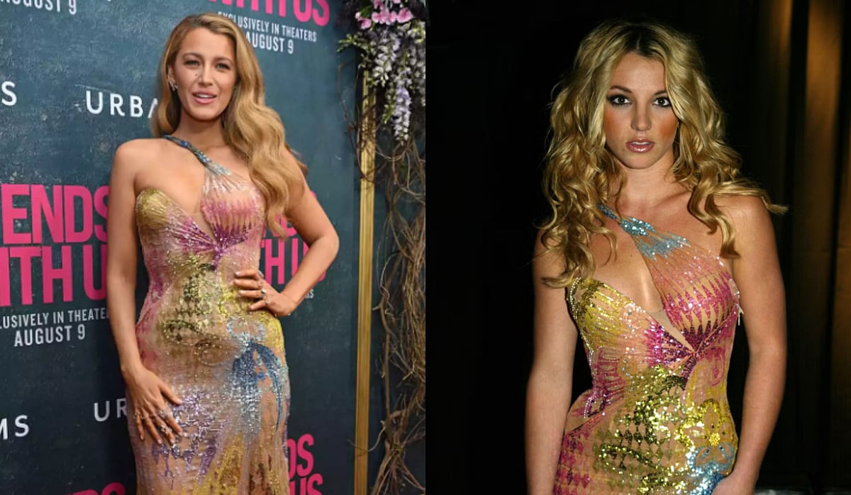 Shutterstock | Getty Images : Blake Lively Honors Britney Spears In Iconic Versace Dress From 2002